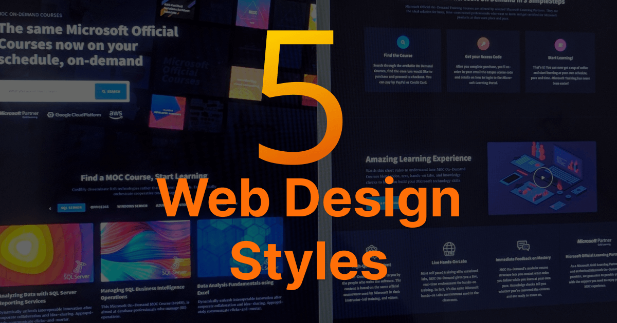 5種現代網頁設計風格，優化網站的用戶體驗