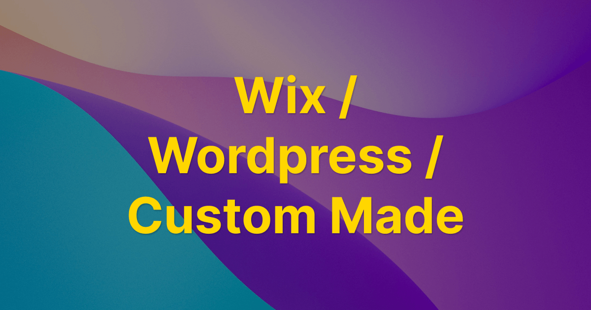 企業網站該用 Wix、WordPress還是客製化設計？
